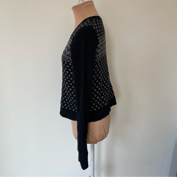 Theory Aralyn Fine Haven Cashmere Wool Blend Knit Pattern Sweater Size Small EUC - Picture 2 of 8